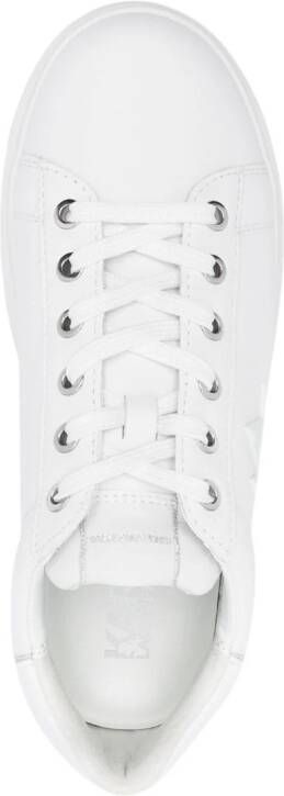 Karl Lagerfeld Kapri logo-embossed leather sneakers White