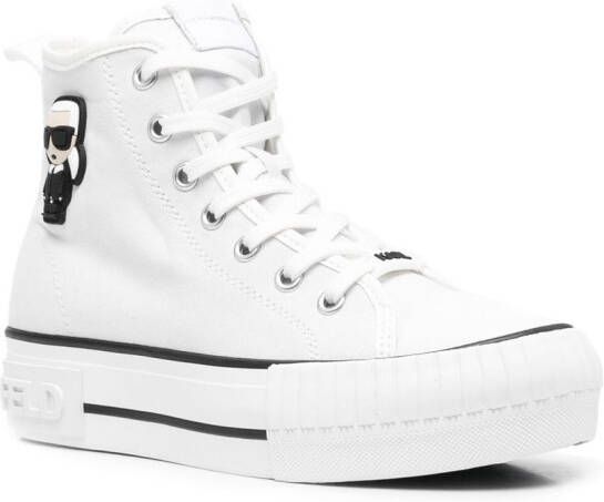 Karl Lagerfeld Karl hi-top platform sneakers White