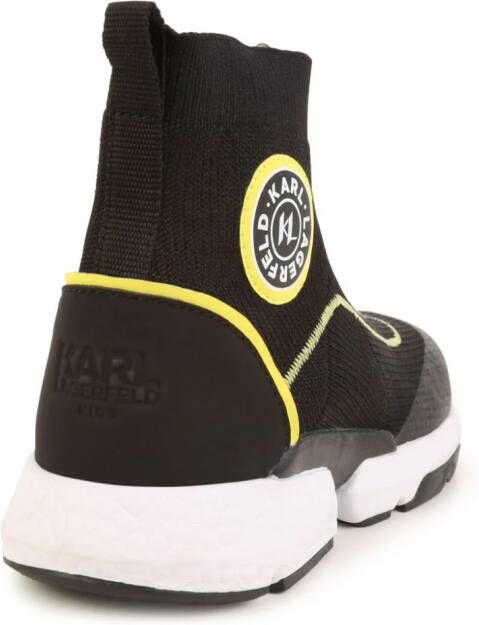 Karl Lagerfeld Kids chunky zipped sock sneakers Black