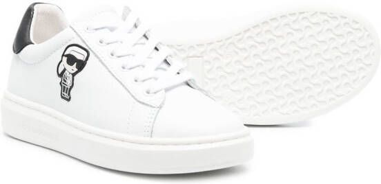 Karl Lagerfeld Kids Iconic-Karl-patch sneakers White