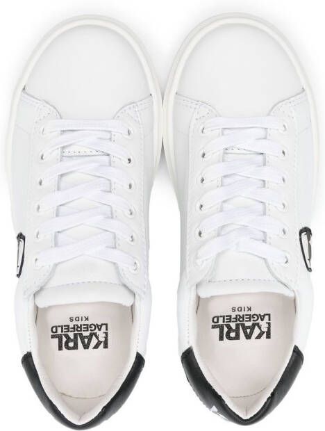 Karl Lagerfeld Kids Iconic-Karl-patch sneakers White