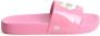Karl Lagerfeld Kids Ikonik Choupette logo-print slides Pink - Thumbnail 2