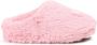Karl Lagerfeld Kids logo-patch faux-fur slippers Pink - Thumbnail 2