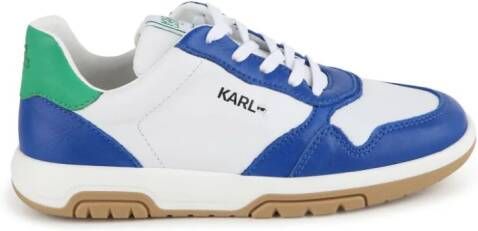 Karl Lagerfeld Kids logo-print colour-block sneakers White