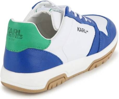 Karl Lagerfeld Kids logo-print colour-block sneakers White