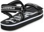 Karl Lagerfeld Kids logo-print open-toe sandals Black - Thumbnail 3