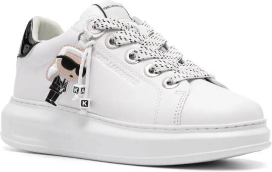 Karl Lagerfeld K Ikonic Kapri leather sneakers White