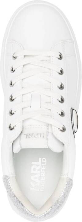 Karl Lagerfeld K Ikonik Kapri leather sneakers White