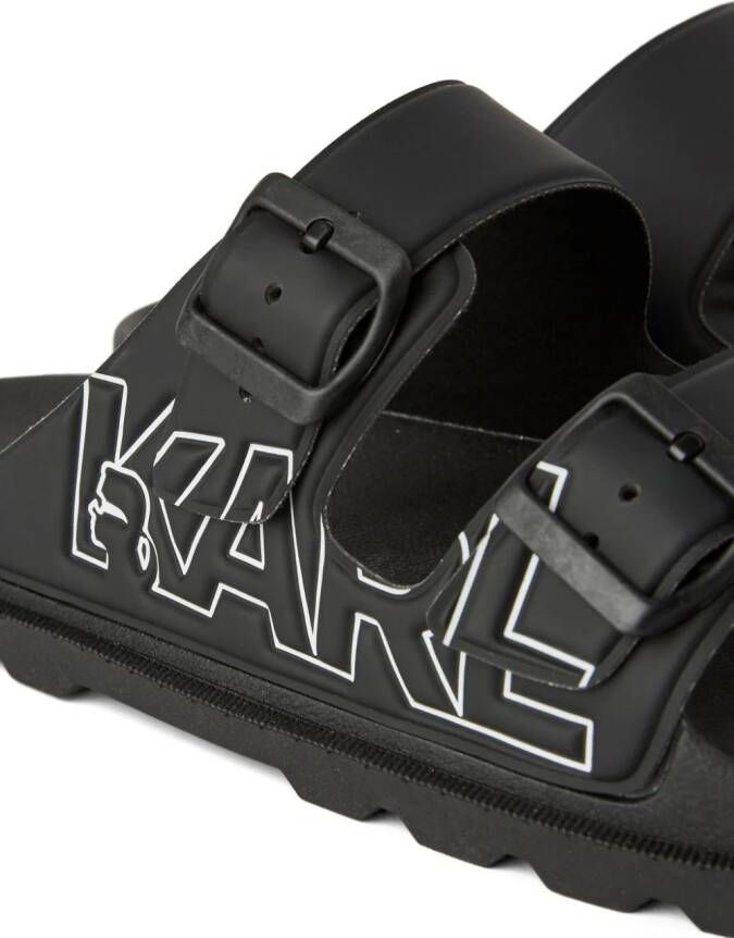Karl Lagerfeld Kondo Tred double-strap sandals Black