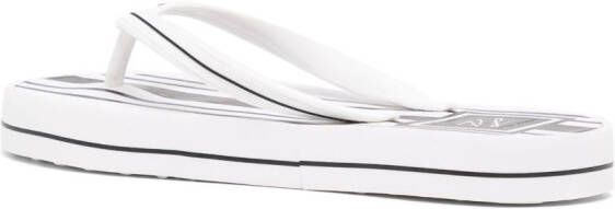 Karl Lagerfeld Kosta logo-print flip-flops White