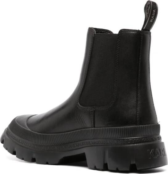 Karl Lagerfeld leather ankle boots Black