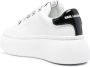 Karl Lagerfeld logo-charm flatform sneakers White - Thumbnail 3