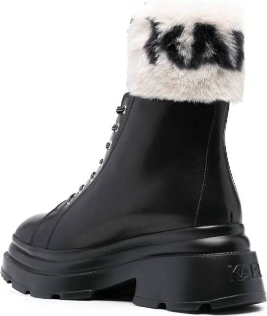 Karl Lagerfeld logo-embellished ankle boots Black