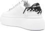 Karl Lagerfeld logo-embroidered low-top platform sneakers White - Thumbnail 3