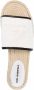 Karl Lagerfeld logo embroidered sandals White - Thumbnail 4