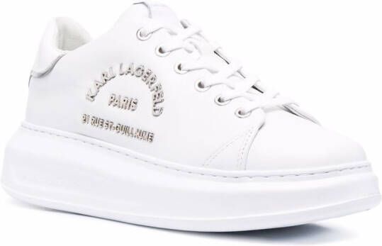 Karl Lagerfeld logo low-top sneakers White