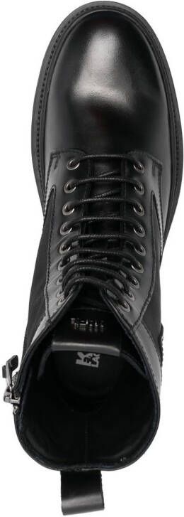Karl Lagerfeld logo-patch ankle boots Black
