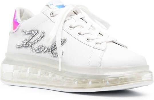Karl Lagerfeld logo-patch sneakers White