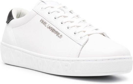 Karl Lagerfeld logo-plaque low top sneakers White