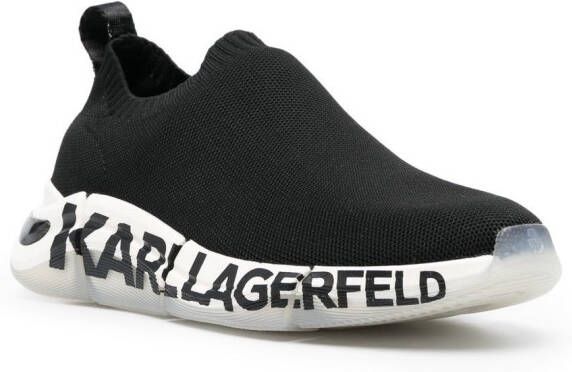 Karl Lagerfeld logo-print low-top sneakers Black