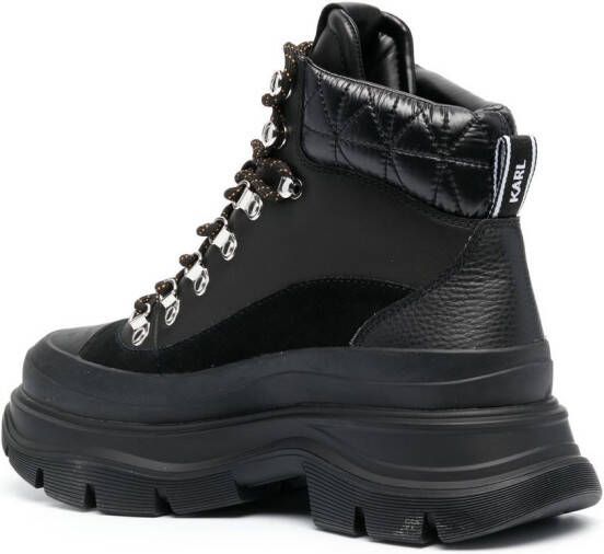 Karl Lagerfeld Luna hiking boots Black