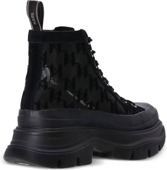 Karl Lagerfeld Luna monogram boots Black
