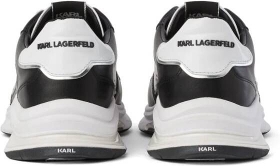 Karl Lagerfeld Lux Finesse two-tone leather sneakers White