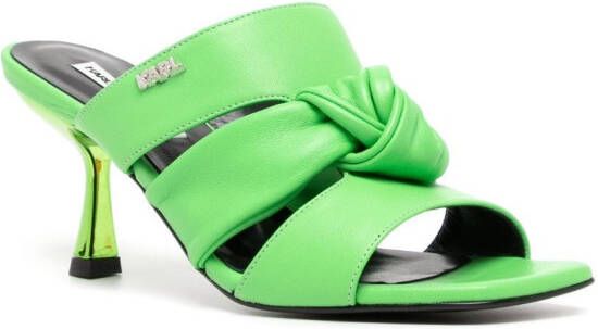 Karl Lagerfeld Panache 80mm knot-detailing sandals Green