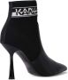 Karl Lagerfeld Pandara 95mm logo-intarsia boots Black - Thumbnail 3