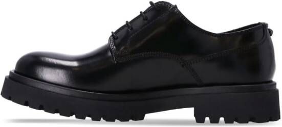 Karl Lagerfeld polished leather Derby shoes Black