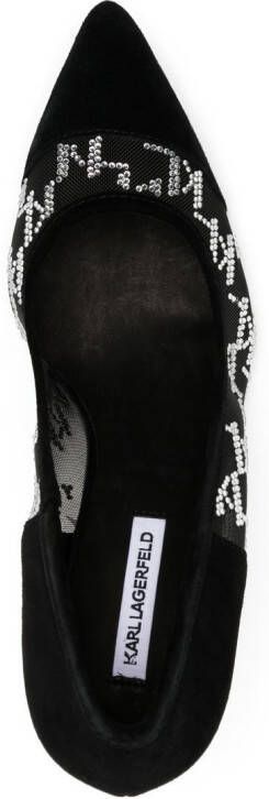 Karl Lagerfeld Sarabande rhinestone-embellished pumps Black
