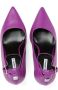 Karl Lagerfeld Soiree 130mm leather pumps Purple - Thumbnail 4