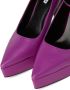 Karl Lagerfeld Soiree 130mm leather pumps Purple - Thumbnail 5