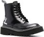Karl Lagerfeld Troupe brush-logo combat boots Black - Thumbnail 2