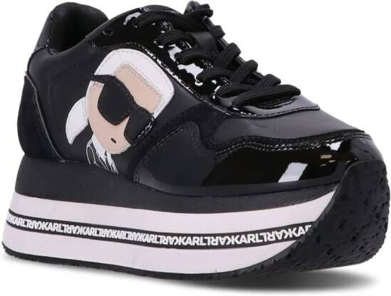 Karl Lagerfeld Velocita II platform sneakers Black