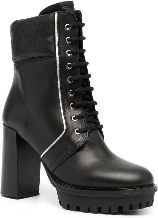 Karl Lagerfeld Voyage IV lace-up boots Black