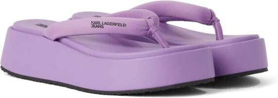 Karl Lagerfeld Puffa wedge sandals Purple