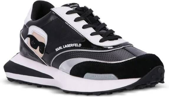 Karl Lagerfeld Zone Karl leather low-top sneakers Black
