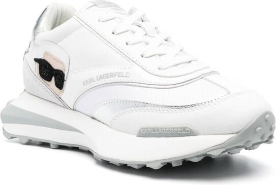 Karl Lagerfeld Zone Karl leather low-top sneakers White