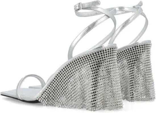 Kate Cate Kate 90 chainmail sandals Silver