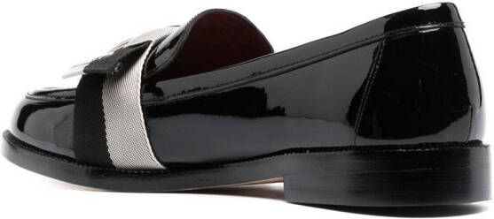 Kate Spade 24mm bow-detail leather loafers Black
