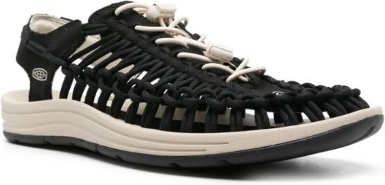 KEEN FOOTWEAR Uneek knotted sandals Black
