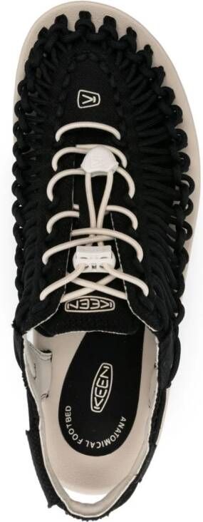 KEEN FOOTWEAR Uneek knotted sandals Black