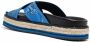 Kenzo bandana-print platform sandals Blue - Thumbnail 3