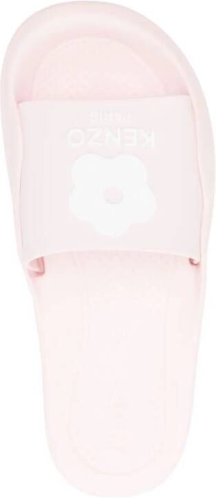 Kenzo Boke-flower branded slides Pink
