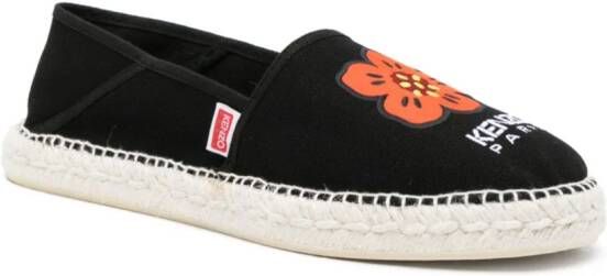Kenzo Boke Flower rounded-toe espadrilles Black