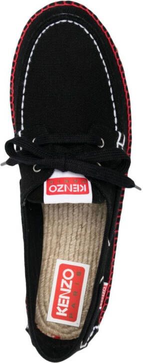 Kenzo colour-block sailing shoes Black
