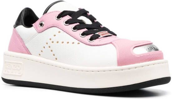 Kenzo contrasting-toecap low-top sneakers Pink