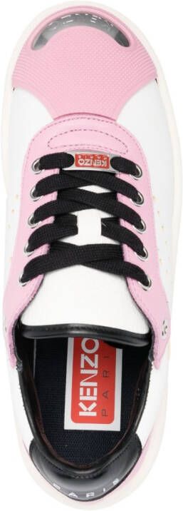 Kenzo contrasting-toecap low-top sneakers Pink