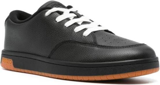 Kenzo -Dome grained leather sneakers Black